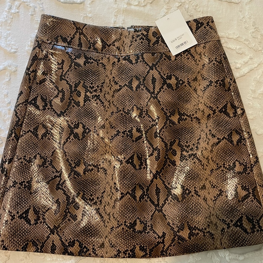 BlankNYC snakeskin skirt